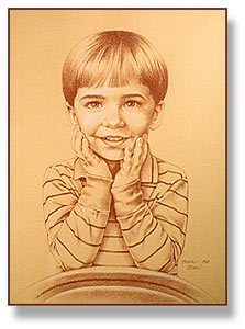 Colored Charcoal Portrait �TA Snyder