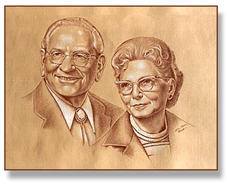 Colored Charcoal Portrait �TA Snyder